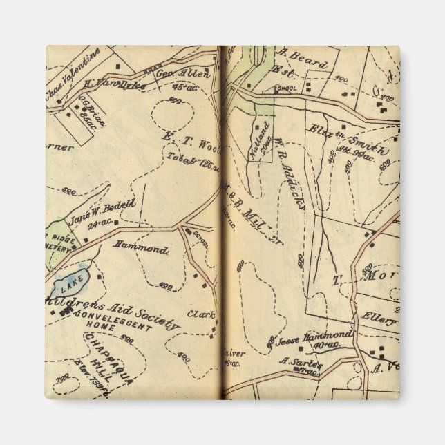 New Castle, New York 2 Magnet (Framsidan)