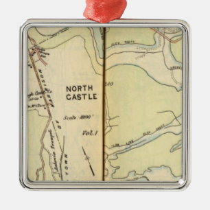 New Castle, New York 3 Julgransprydnad Metall