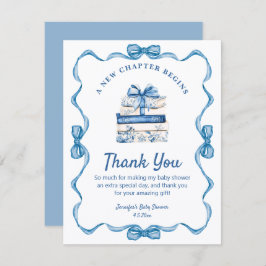 new chapter begins, blue ribbon books thank you anteckningskort