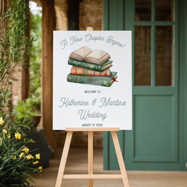 New Chapter Begins, Book Themed Welcome Poster (Skapare uppladdad)