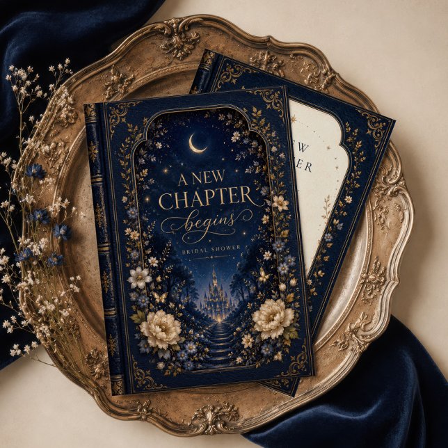 New Chapter begins Fantasy Enchanted bridal shower Inbjudningar (Skapare uppladdad)