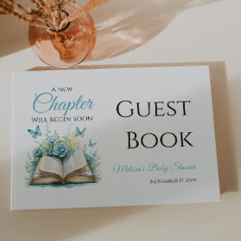New Chapter Blue Boy Brunch StoryBook Baby Shower Gästböcker