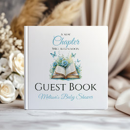 New Chapter Boy Blue Brunch StoryBook Baby Shower Gästböcker