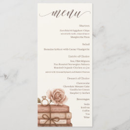 New Chapter Bridal Shower Menu Meny