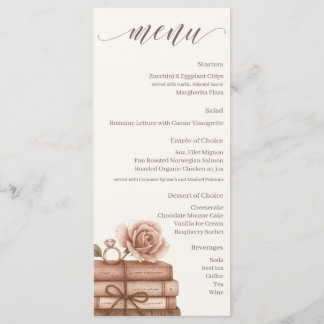 New Chapter Bridal Shower Menu Meny