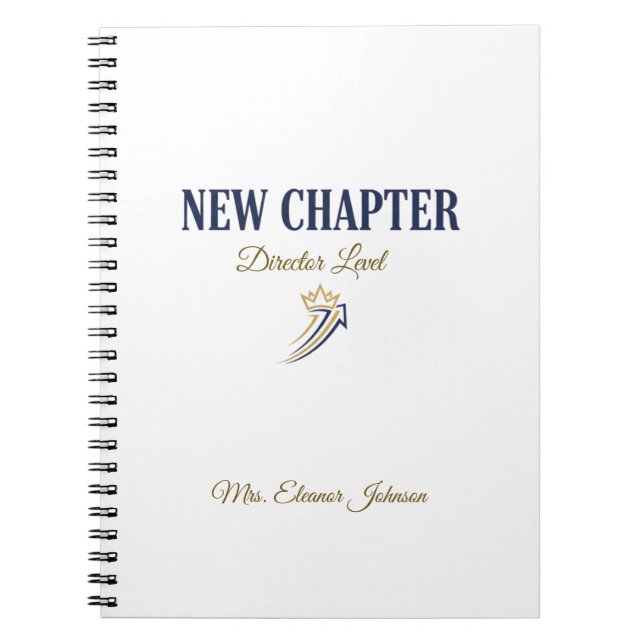 New Chapter Director Level Personalized Anteckningsbok (Framsidan)