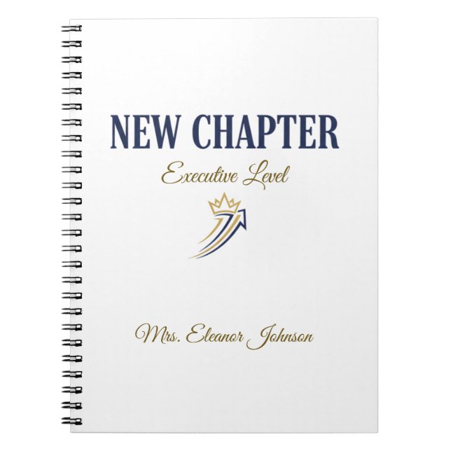 New Chapter Executive Level Personalized Anteckningsbok (Framsidan)