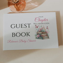 New Chapter Girl Storybook Guest Book Baby Shower Gästböcker