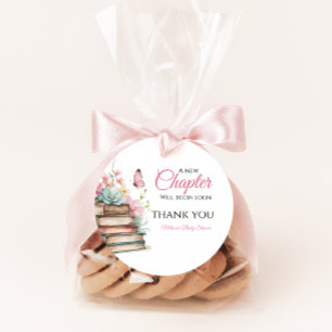 New Chapter Rosa Girl Storybook Bok Baby Shower Gåvor Etiketter
