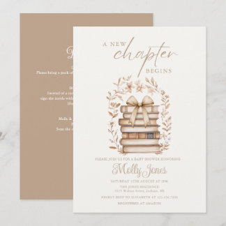 New Chapter Storybook Baby Shower All In One Inbjudningar