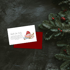 New Chapter Winter Floral Books For Baby Shower  Tilläggskort