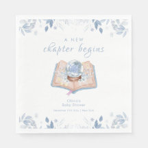 New Chapter Winter Floral Snowball Baby Shower 