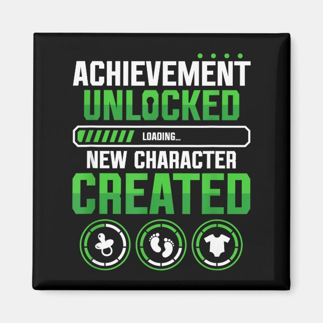 New Character D Gamer Pregnancy Announcement  Magnet (Framsidan)