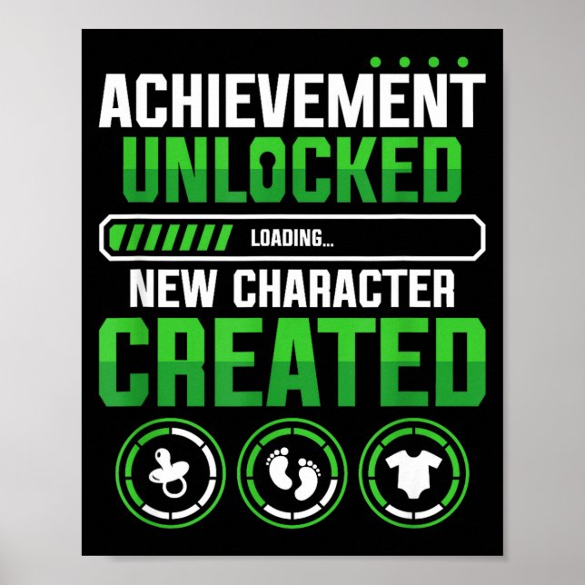 New Character D Gamer Pregnancy Announcement  Poster (Framsidan)