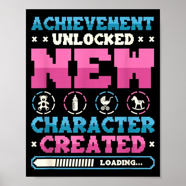 New Character D Gamer Pregnancy Announcement  Poster (Framsidan)