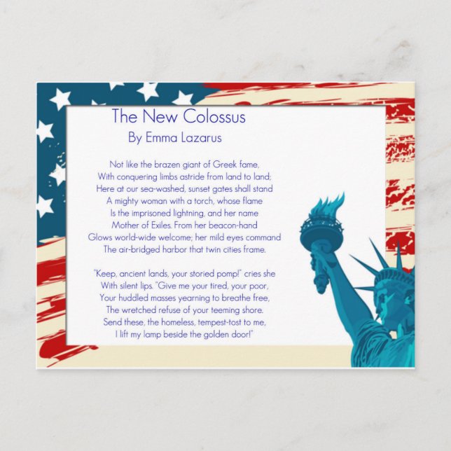 New Colossus Vykort (Framsida)