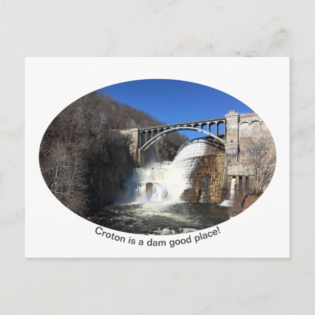 New Croton Dam, Croton, New York-vykort Vykort (Framsida)