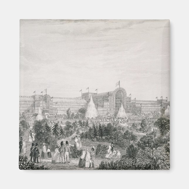 New Crystal Palace på Sydenham, graverad av La Magnet (Framsidan)