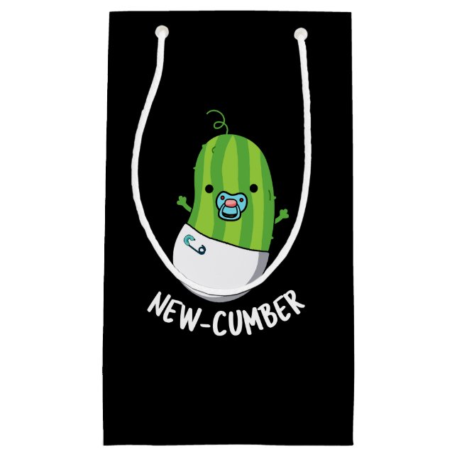 New-cumber Funny Veggie Cucumber Pun Mörk BG (Framsidan)