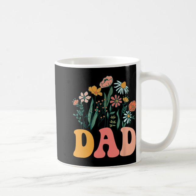 New Dad Wildflower First Birthday &amp; Baby Showe Kaffemugg (Höger)