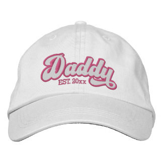 New Daddy Established Personalized Broderad Keps