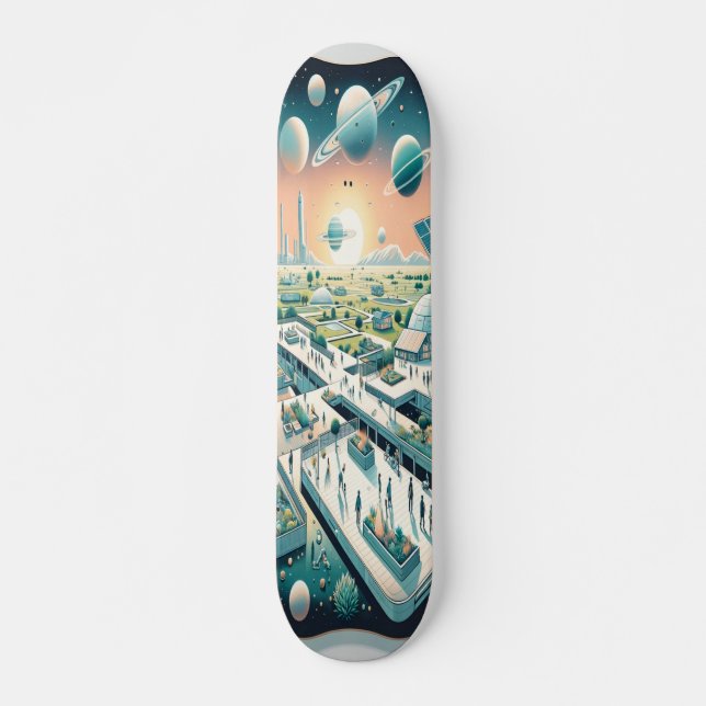 New Dawn Colony Mini Skateboard Bräda 18,5 Cm (Framsida)