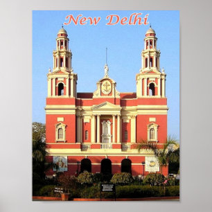 New Delhi - Hjärtkatedralen i Helig - Poster