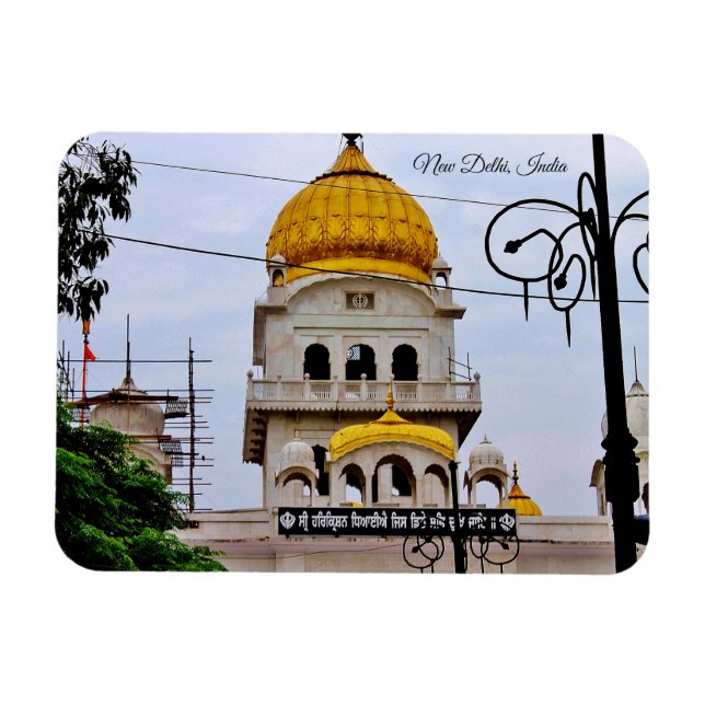 New Delhi, Indien Magnet (Horisontell)