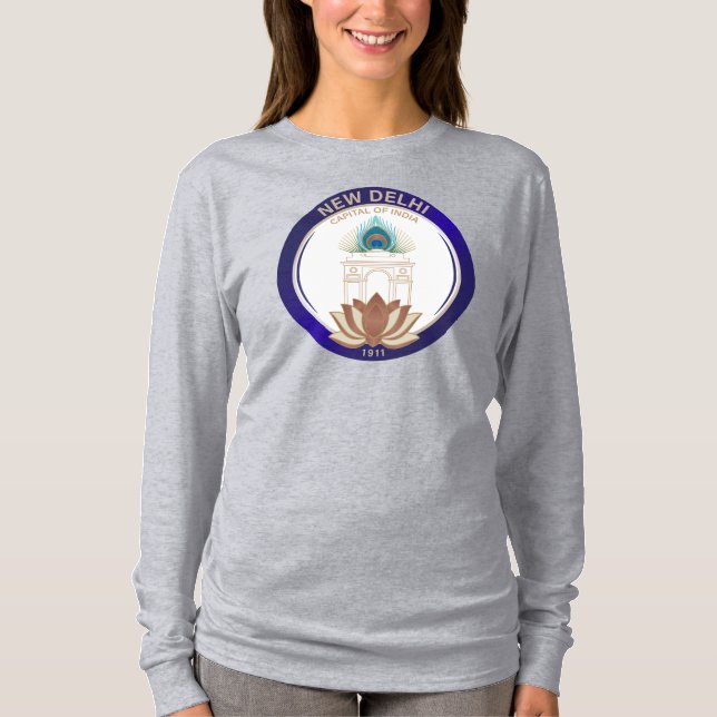 New Delhi Indien T Shirt (Framsida)