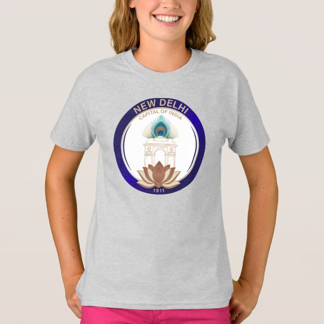 New Delhi Indien T Shirt (Framsida)