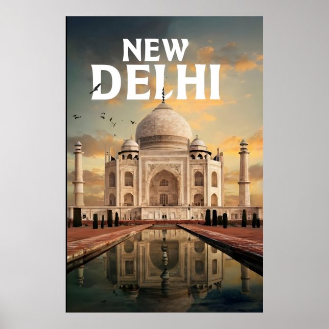 New Delhi-reseaffisch Poster (Framsidan)