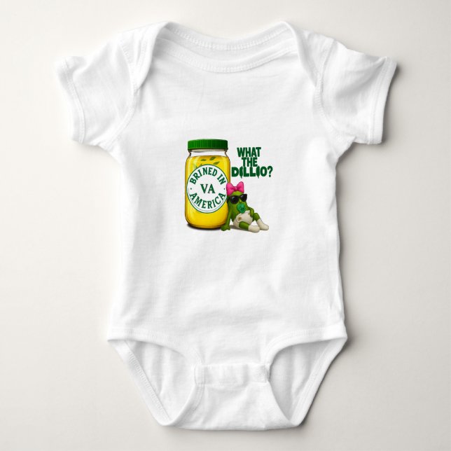 New Dillivery in Town Baby Girl Bodysuit T Shirt (Framsida)