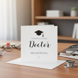 New Doctorate Degree Card Doctorate Degree Card Inbjudningar