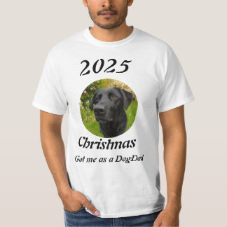 New DogDad Christmas photo T Shirt
