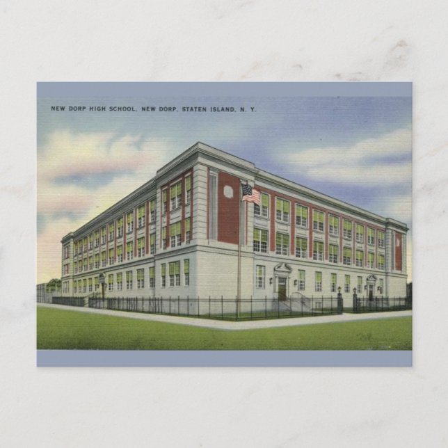 New Dorp High School, Staten Island, NY Vykort (Framsida)