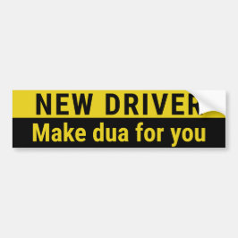 New Driver Funny Muslim Car Bildekal
