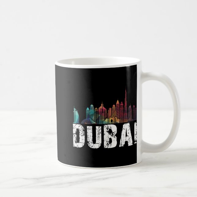 New Dubai Love Skyline Uni For Holidays In Dubai  Kaffemugg (Höger)