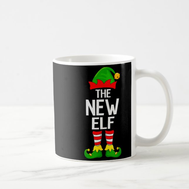 New Elf Xmas Matching Family Elf Squad Christmas  Kaffemugg (Höger)