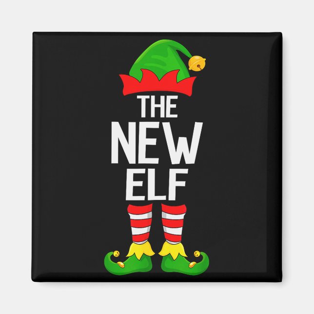 New Elf Xmas Matching Family Elf Squad Christmas  Magnet (Framsidan)