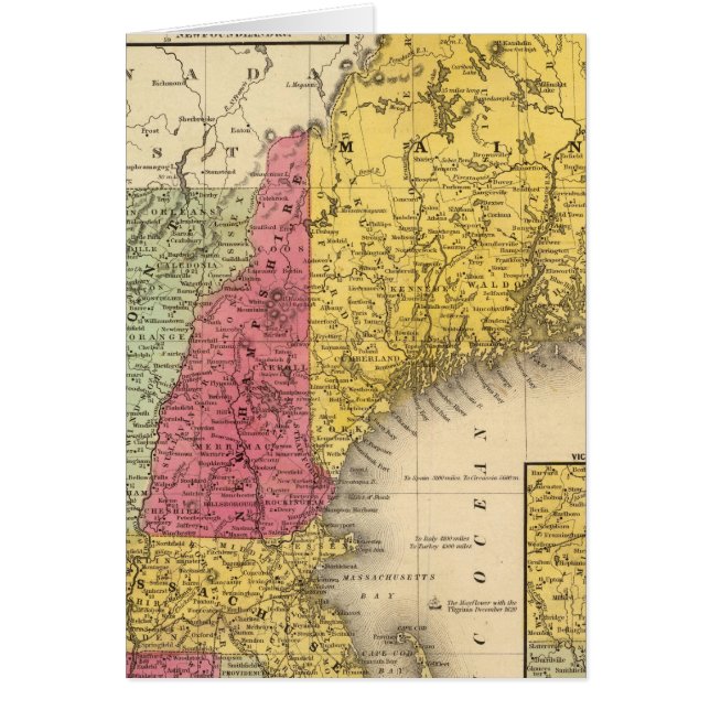 New England 3 Hälsningskort (Framsidan)