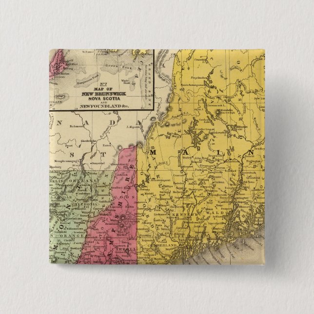 New England 3 Knapp (Framsida)