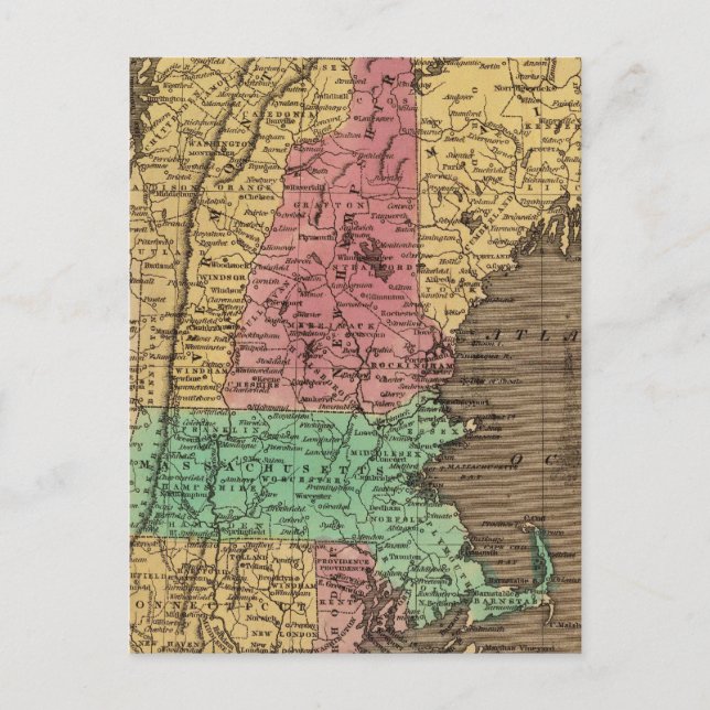 New England 4 Vykort (Framsida)