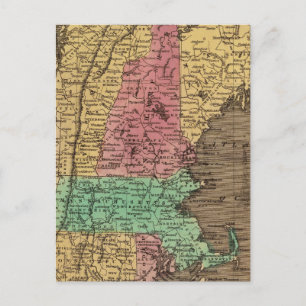 New England 4 Vykort