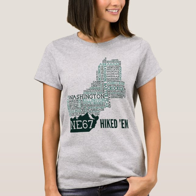 New England 67 Hiked Women's T-Shirt (Framsida)