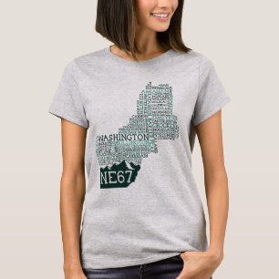 New England 67 kvinna T-tröja T-shirt