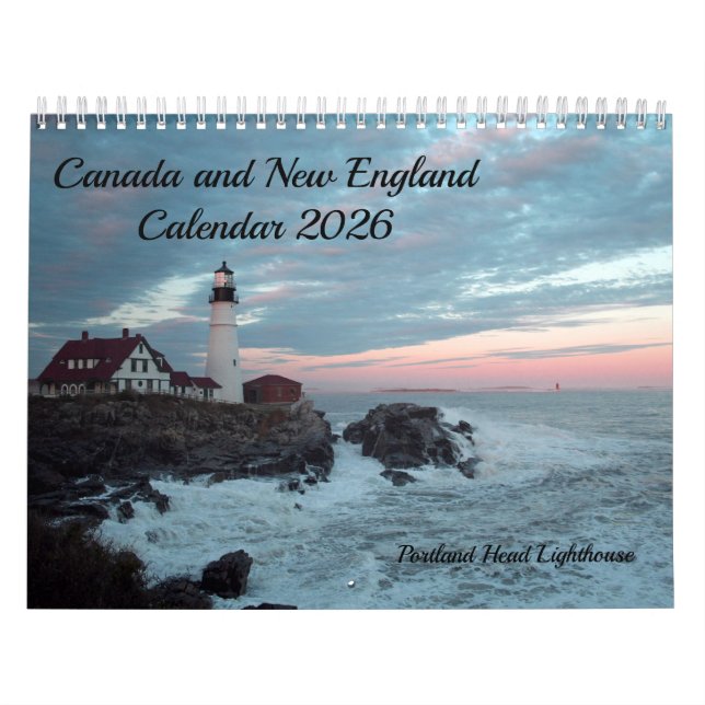 New England and Canada Calendar 2026 Kalender (Omslag)