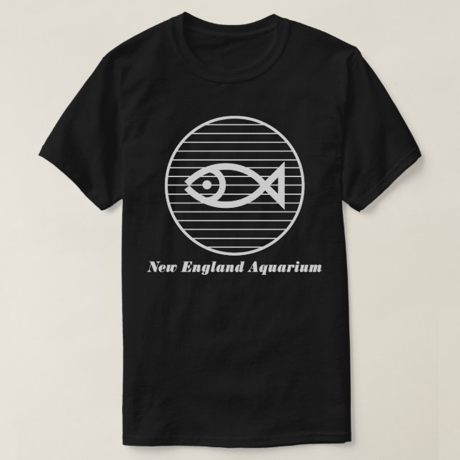 New England Aquarium Mörk T Shirt (Design framsida)