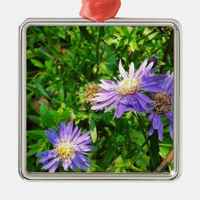 New England Asters Julgransprydnad Metall (Framsidan)