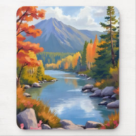New England Autumn Fall Foliage Landscape Painting Musmatta