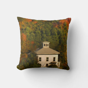 New England Autumn House och Cupola Dekorativ kudd Kudde